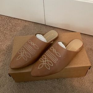 Anthropologie Western Mules (NWT)
